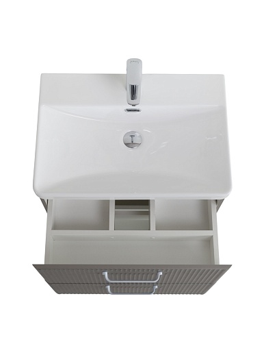 BelBagno Тумба с раковиной Due 50 подвесная Сатин ручки Белые – картинка-9